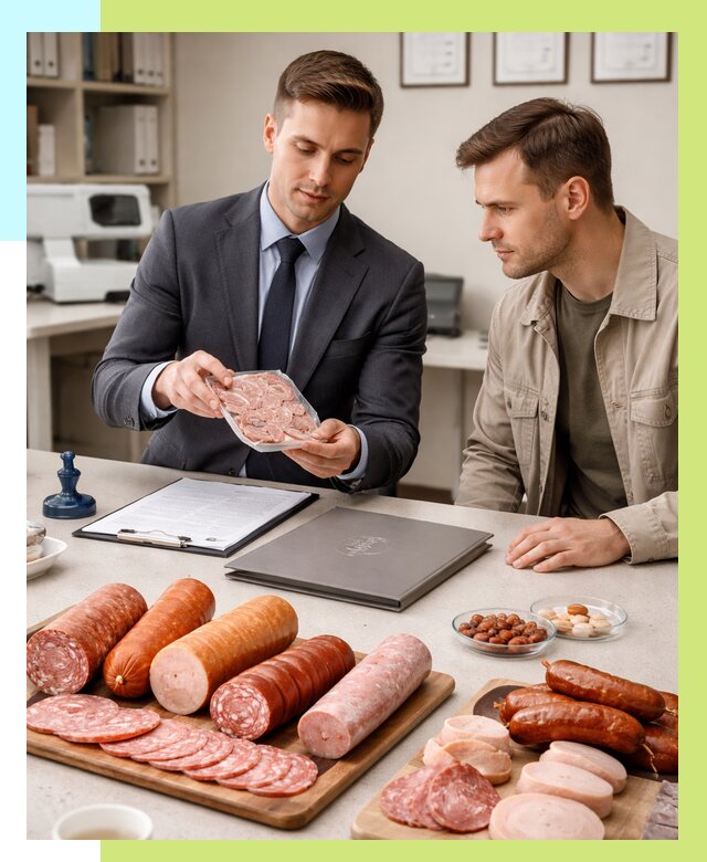 Сертификация колбасных изделий в Щёлкове от 7802 р. | Алешин-Щлк