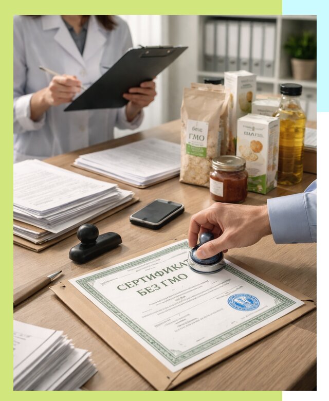 Получение сертификата Без ГМО для продукции в Щёлкове